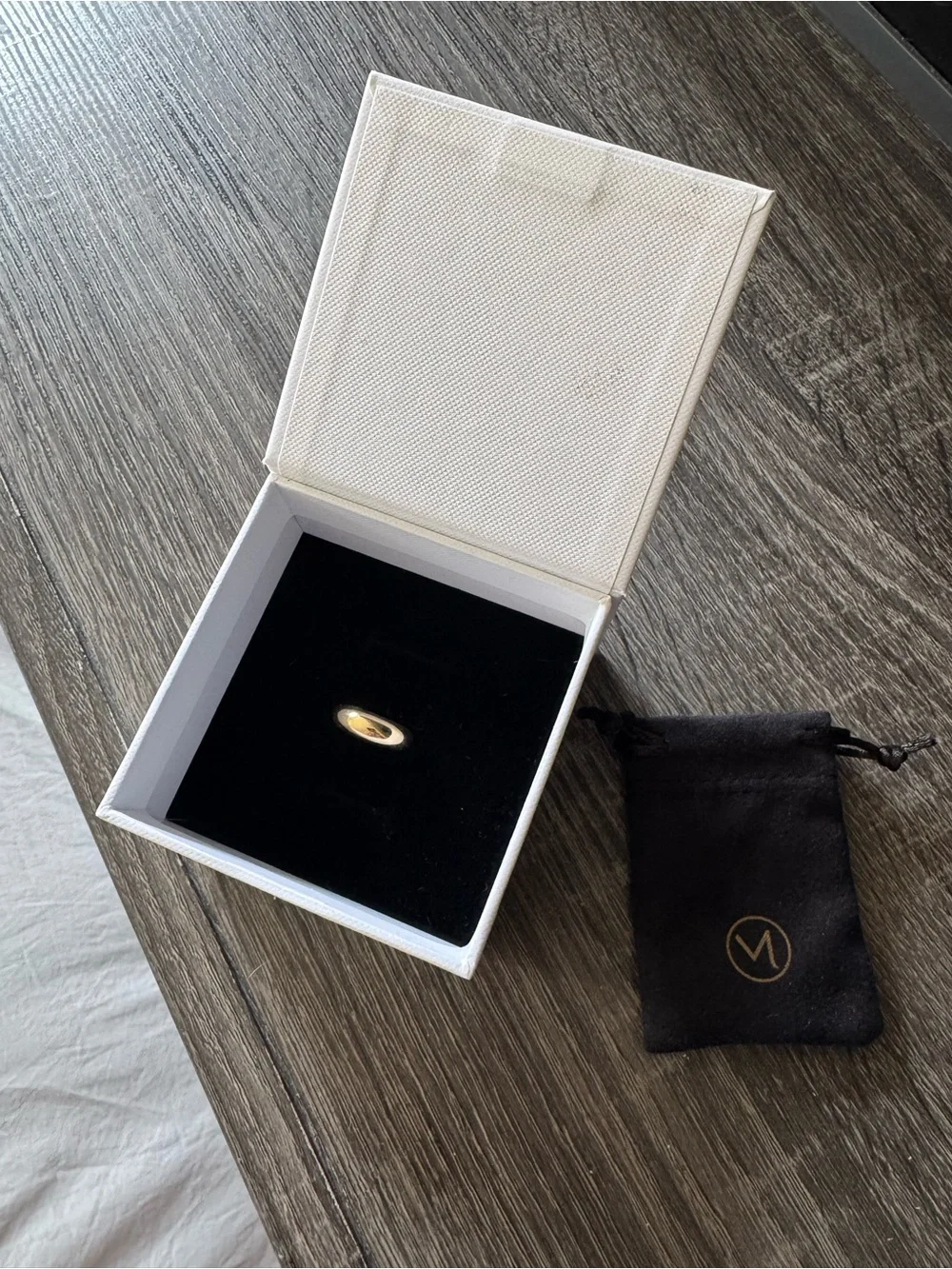 Mejuri 14k Thin Dome Ring